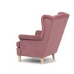 Pink Vintage Fabric Lounge Armchair AK-388 (In Stock)