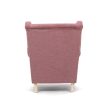 Pink Vintage Fabric Lounge Armchair AK-388 (In Stock)