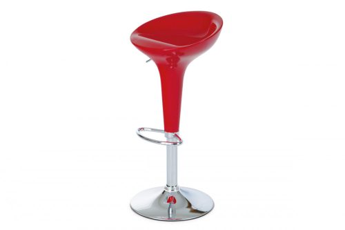 Bar stool in red color with gas lifting mechanism Aub-9002 From Nyíregyházi Warehouse