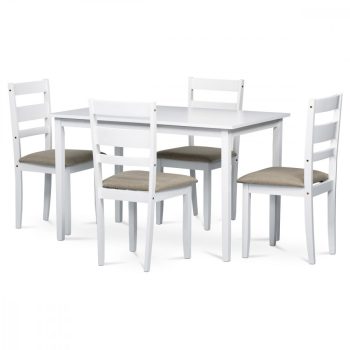 Dining set AUT-6070 white 4 person