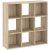 9-compartment bookcase in oak finish 91 cm - Catchy