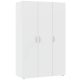 BASIC ruhásszekrény 110 cm, fehér, 3 ajtós – raktárról