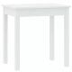 Dining Table White 75x55 cm SENDI (In Stock)