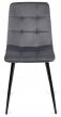 Étkezőszék szürke színben, bársony kárpittal PERU
