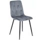 Szürke bársony étkezőszék ROBIN