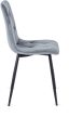 Grey Velvet Dining Chair ROBIN