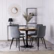 Grey Velvet Dining Chair ROBIN