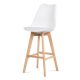 Scandinavian Barstool in White Montreal - From Stock