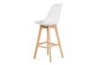 Škandinávska barová stolička v bielej farbe Montreal - Skladom