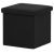 Storage Ottoman Black Fabric TAB-461 (In Stock)
