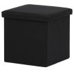 Storage Ottoman Black Fabric TAB-461 (In Stock)