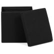 Storage Ottoman Black Fabric TAB-461 (In Stock)