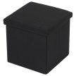 Storage Ottoman Black Fabric TAB-461 (In Stock)