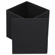 Storage Ottoman Black Fabric TAB-461 (In Stock)