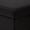 Storage Ottoman Black Fabric TAB-461 (In Stock)