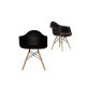 Verona Plastic Dining Armchair Black (In Stock)