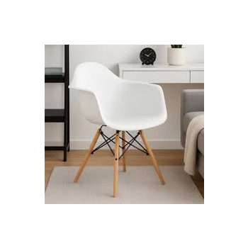 Verona Plastic Dining Armchair White (In Stock)