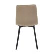 Sötét bézs bársony étkezőszék, DCL-973 CAP4, belföldi raktárról