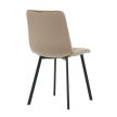 Sötét bézs bársony étkezőszék, DCL-973 CAP4, belföldi raktárról