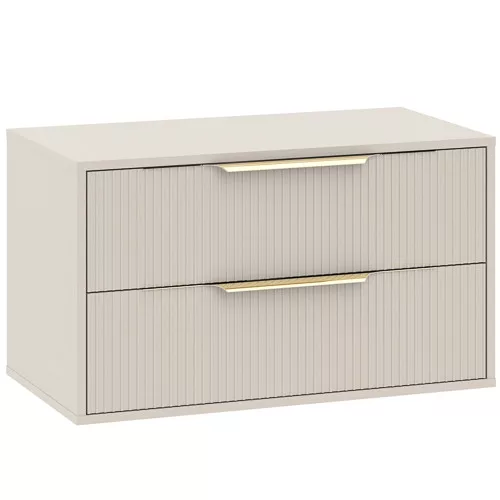 AVI 80 cm fürdőszobai mosdószekrény 2 fiókkal soft close rendszerrel