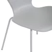 Modern rakásolható műanyag étkezőszék szürke színben CT-X7034