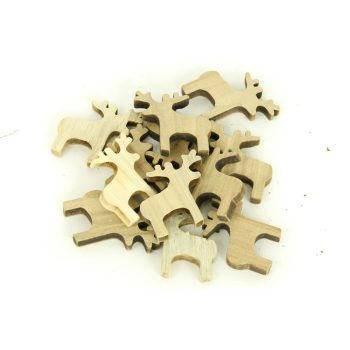 Wooden Reindeer Decoration Natural