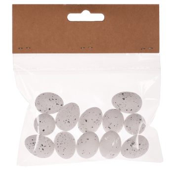 Polystyrene Easter Eggs White 12 pcs