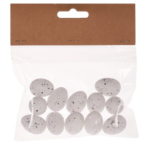 Polystyrene Easter Eggs White 12 pcs