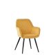 Yellow Velvet Treviso Dining Chair