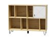 Shelf Cabinet 1-Door Artisan Oak/White Matt BILBAO BL09