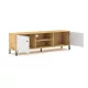 TV Cabinet Artisan Oak/White BILBAO BO02