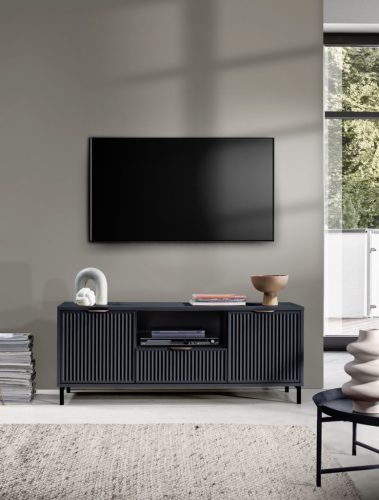 TV szekrény 135 cm indigo színben – ELEGANZO LS‑3