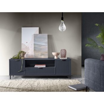 TV szekrény 165,3 cm indigo színben – ELEGANZO LS‑4