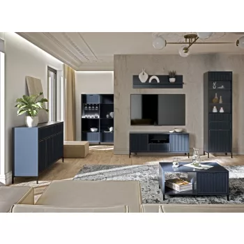 Fésülködőasztal indigo színben – ELEGANZO LS‑9