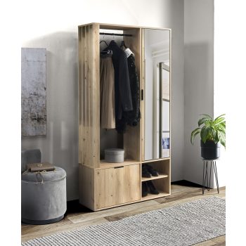 EMILO Hallway Furniture Set Artisan Oak