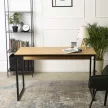 Íróasztal 120 cm arany tölgy / fekete színkombinációban – ROSS