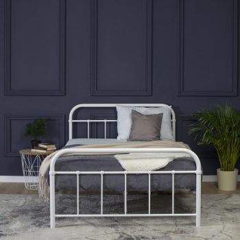 Bed 120x200 cm PABLO white