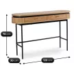 Console table in oak finish - Beck