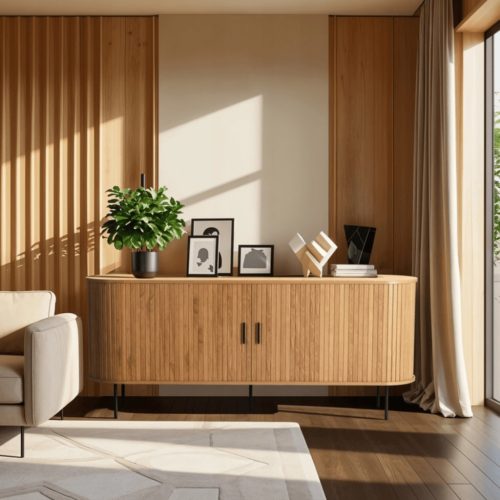 Komód 180 cm tölgy színben – TRISH