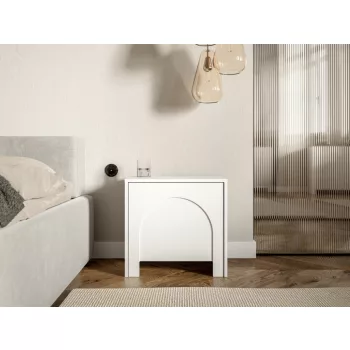 ARCO AR06 Bedside Table 1 Door White