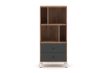 Shelf Cabinet 2-Drawer Craft Tobacco/Graphite BILBAO BL07
