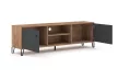 TV Cabinet 2-Door Craft Tobacco/Graphite BILBAO BL02