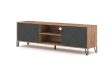 TV szekrény 2 ajtós Craft Tobacco / grafit színkombinációban – BILBAO BL02