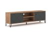 TV szekrény 2 ajtós Craft Tobacco / grafit színkombinációban – BILBAO BL02