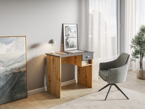 Písací stôl COLIN 1 zásuvka Artisan dub/antracit
