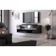TV Cabinet 100 cm 1-Door Black/Black Gloss DERBY