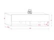 TV Cabinet 100 cm 1-Door Wotan Oak DERBY