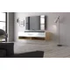TV Cabinet 140 cm 1-Door Wotan Oak/White Gloss DERBY