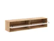 TV Cabinet 140 cm 1-Door Wotan Oak/White Gloss DERBY