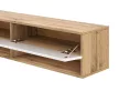 TV Cabinet 140 cm 1-Door Wotan Oak/White Gloss DERBY